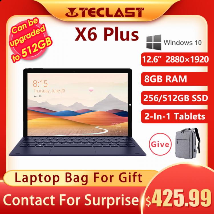all in one place טאבלטים Teclast X6 Plus Tablet Notbook 2 in 1 Touch Screen Intel Gemini 8GB RAM 256GB 512GB SSD 12.6 Inch 2880*1920 FHD IPS Windows 10