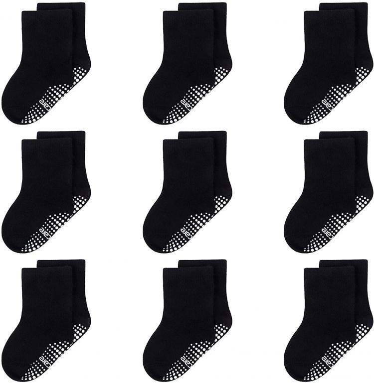 all in one place ילדים ותינוקות Infinicare Baby Socks - Unisex Newborn Baby Socks with Non-slip Grip on the Sole for Infants Toddlers Kids Girls Boys