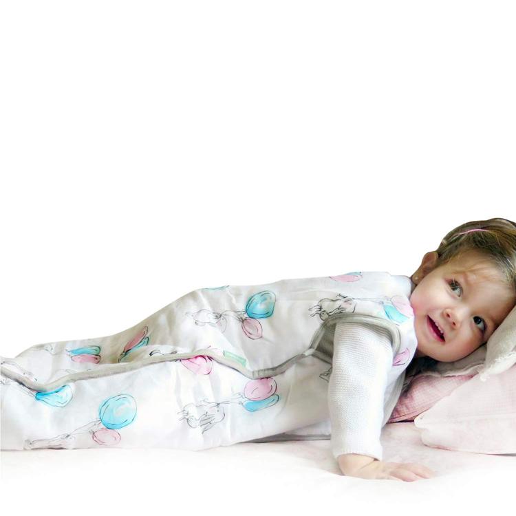 all in one place ילדים ותינוקות Muslin Baby Sleeping Bag and Sack, 2.5 TOG,Super Soft and Warm Unisex Wearable Blanket, 18-36 Months. 35.8", Ideal for Winter