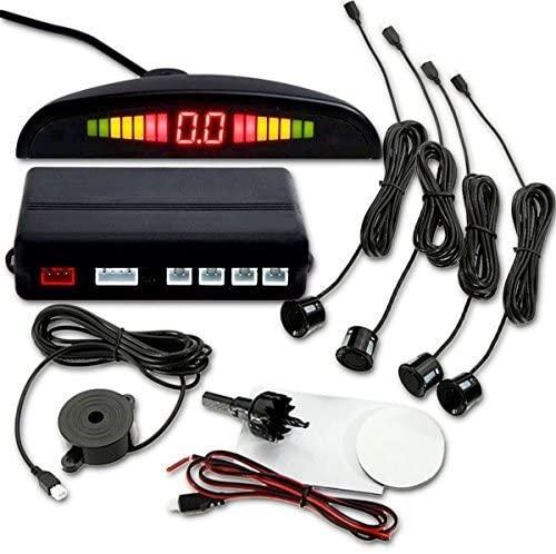 all in one place אלקטרוניקה YueYueZou Car Vehicle Radar Parking System with 4 Sensors, Buzzing Alert, LED Display
