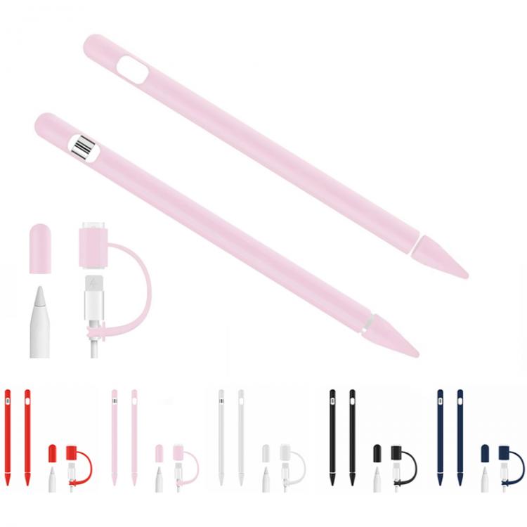 all in one place טאבלטים Cap Holder Nib Case For Apple Pencil 1st Soft Silicone Protective Cover Anti-Lost Connector Tether For ipad Pencil 1 Adapter