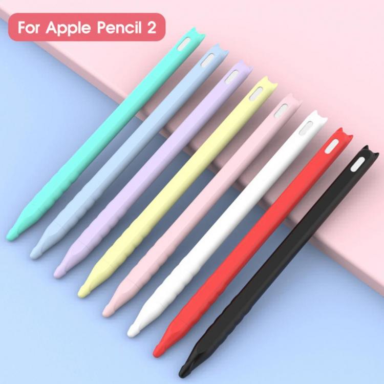 all in one place טאבלטים Lovely Cat Pattern Anti-scratch Anti-slip Stylus Pen Silicone Case Protective Cover Pouch for iPad Pencil 2