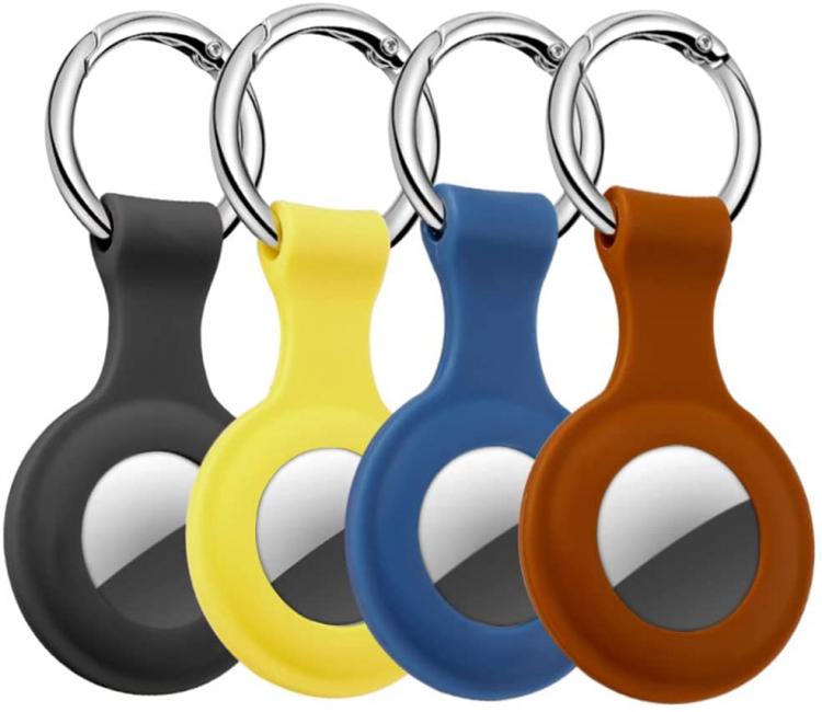 all in one place אלקטרוניקה Sawasoco Airtags Case 4Pack, Silicone Covers for Air Tags, Apple Tracker Keychain Portable Case for Car Keys and Protective AirTag