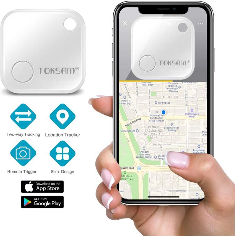 all in one place אלקטרוניקה Key Finder with App Control, Bluetooth GPS Tracking Locator for Keys,Wallet,Bag,Luggage, Phone Finder Smart Tag Replaceable Batter