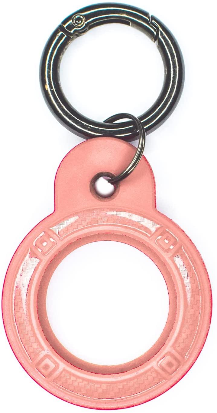 all in one place אלקטרוניקה AJ PRODUCTS TPU AirTag Holder Compatible with Apple AirTag Pack of 1 Pink Waterproof Keychain Wear Resistant Kids GPS Band Dog or 