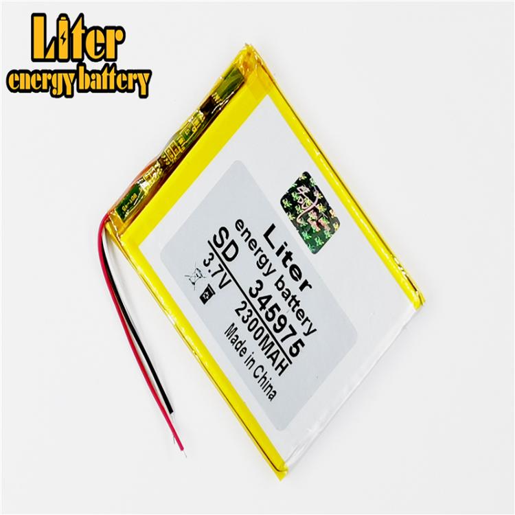all in one place טאבלטים 3 line 345975 3.7V 2300MAH Rechargeable li Polymer Battery For GPS DVR E-Book Tablet PC Power Bank Wexler Book E6005 356075