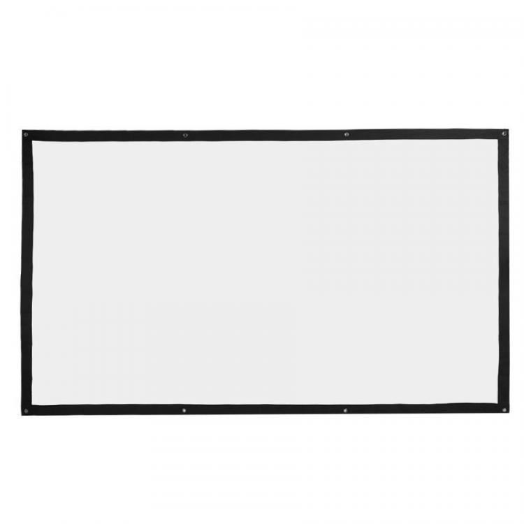 all in one place ביתית Projection screen 100 inches portable foldable soft projection curtain for indoor and outdoor use 16: 9/4: 3 projection screen
