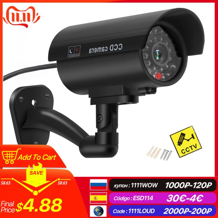 all in one place ביתית Fake Dummy Camera Bullet Waterproof Outdoor Indoor Security CCTV Surveillance Camera Flashing Red LED Free Shipping