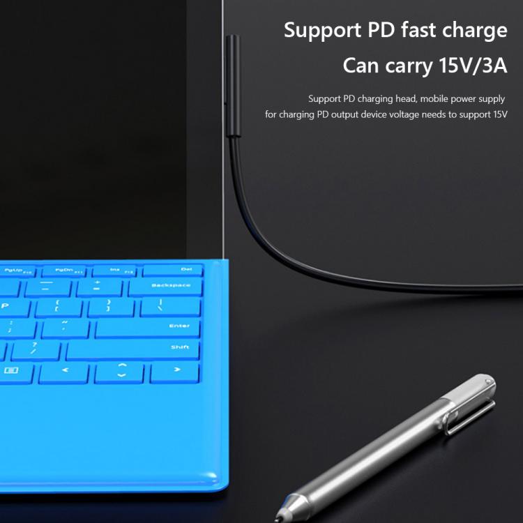 all in one place טאבלטים USB C Power Supply PD Fast Charger Cable for Microsoft Surface Pro 7 6 5 4 or Microsoft Surface Pro 7 3 4 5 6 15V 3A PD Tablet