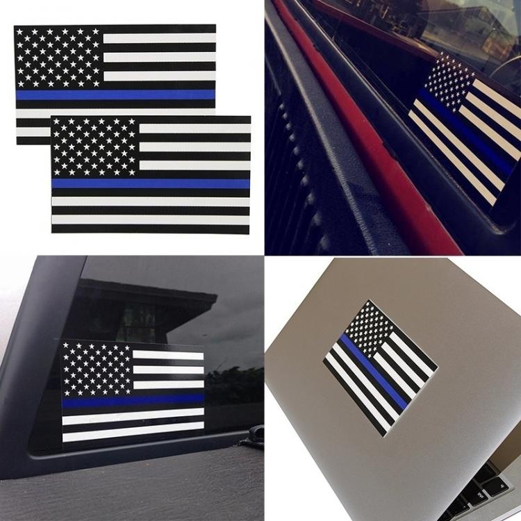 all in one place טאבלטים 5 PCS Police Officer Thin Blue Line American Flag Decal  Car  Computer Stickers Graphic