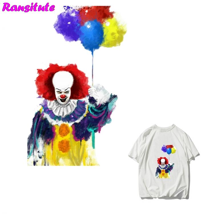 all in one place טאבלטים R285 Horror Movie It Personality Patch DIY Clothing Printing Badge T-shirt Sweater Thermal Transfer Washable Heat Transfer