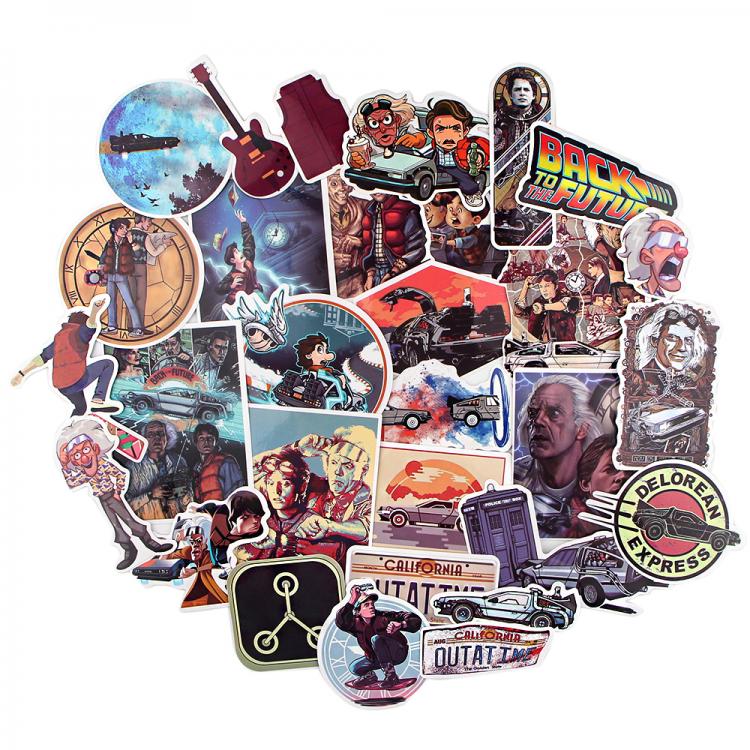 all in one place טאבלטים R1163 Ransitute 30pcs/set Back To The Future Movie Scrapbooking Stickers Decal For Guitar Laptop Car Fridge Graffiti Sticker