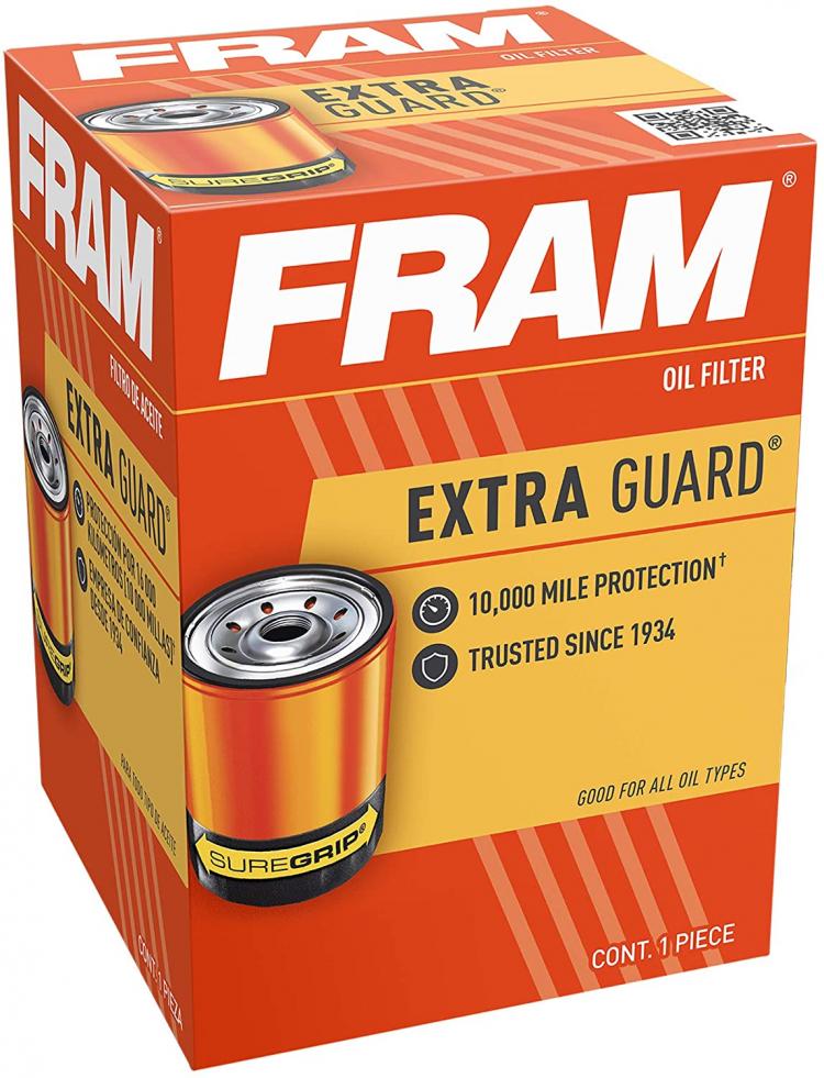 all in one place חלקי חילוף ואביזרים FRAM Extra Guard PH3593A, 10K Mile Change Interval Spin-On Oil Filter