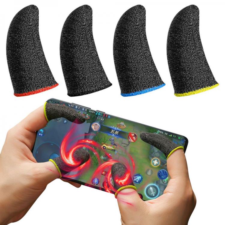 all in one place טאבלטים Gaming Finger Sleeve Mobile Screen Game Controller Anti-slip Sweatproof Breathable Fingertips Gloves Touch Screen Finger Cover