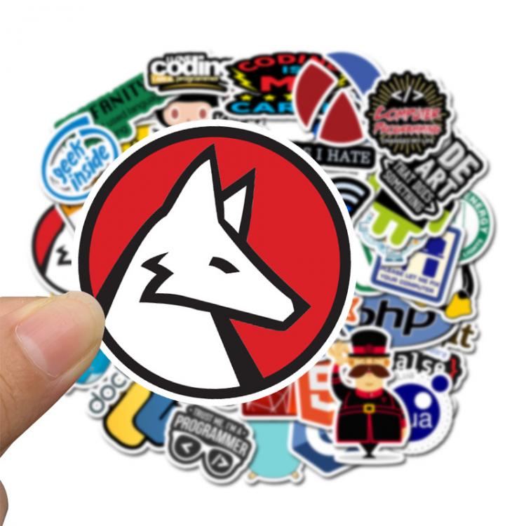 all in one place טאבלטים Software Laptop Sticker 50 PCS Programming Technology Programs Data Computer Stickers For Geek DIY Computer Laptop Phone For PS4