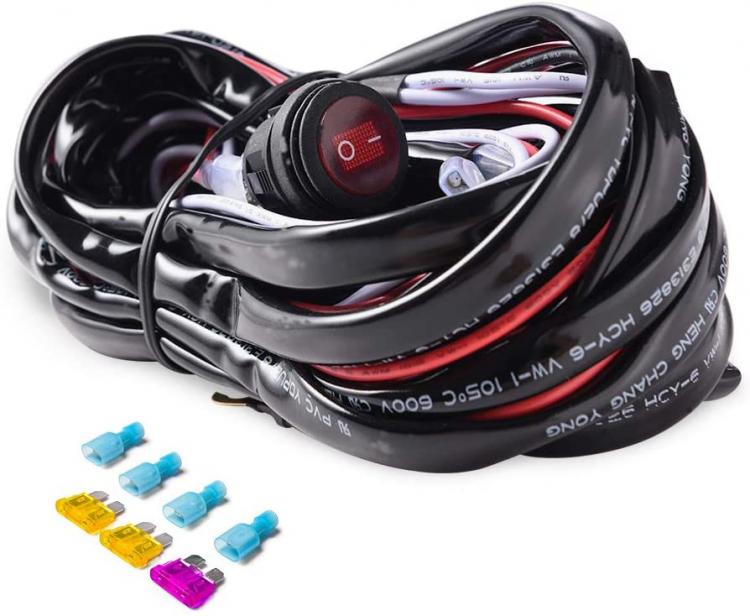 all in one place חלקי חילוף ואביזרים MICTUNING MIC-B1002 LED Light Bar Wiring Harness, Fuse 40A Relay On-off Waterproof Switch