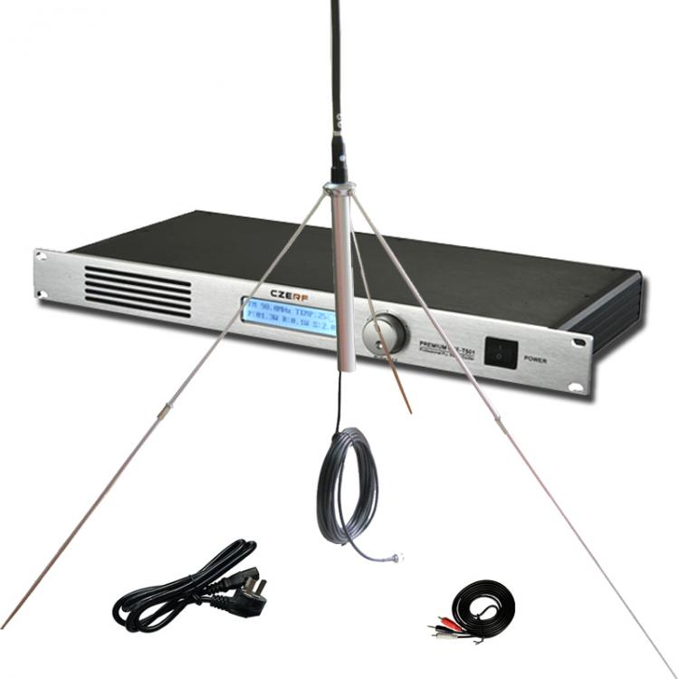 all in one place ביתית FM Transmitter 50W with Antenna and Cable