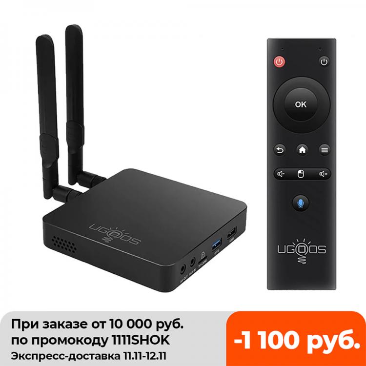 all in one place ביתית UGOOS AM6 AM6B PLUS Amlogic S922X-J 2.2Ghz Android 9.0 Smart Tv Box 4GB 32GB WIFI 6 1000M Set Top Box 4K Media Player VS AM7