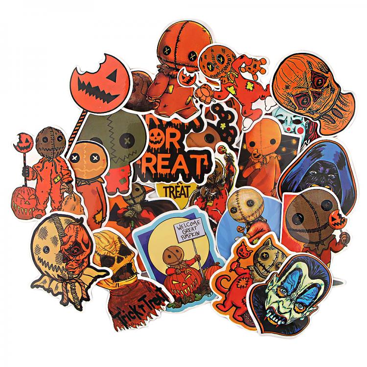 all in one place טאבלטים R1166 Ransitute 22pcs/set Horrible Movie Trick 'R Treat Scrapbooking Stickers Decal For Guitar Luggage Fridge Graffiti Sticke