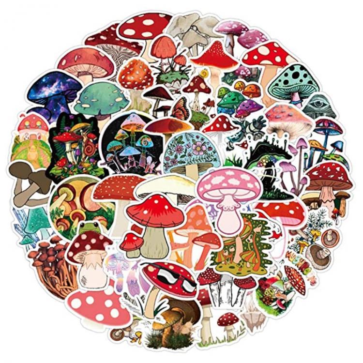 all in one place טאבלטים 50Pcs Mushroom Stickers for Water Bottles Stickers Cute Vinyl Waterproof Stickers Psychedelic Laptop Stickers for Kids