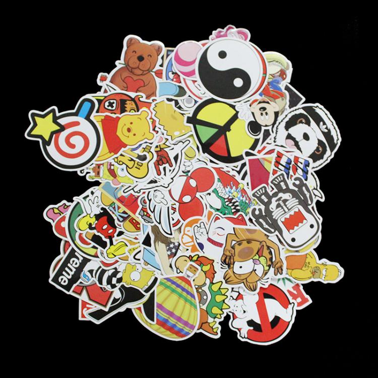 all in one place טאבלטים 100 PCS Stickers F Style Funny Cartoon Vinyl Decal Car Stying Skateboard Luggage Fridge Laptop Home Decor Toys JDM Sticker