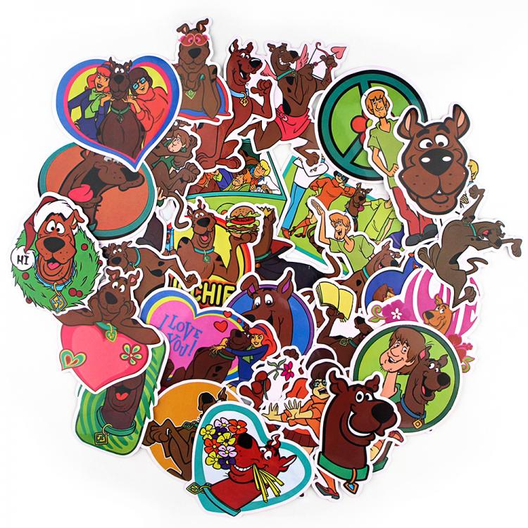 all in one place טאבלטים Ransitute R871 35pcs/set Dog Cute Cartoon Scrapbooking Stickers Decal For Guitar Laptop Luggage Car Fridge Graffiti Sticker