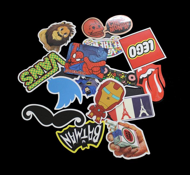 all in one place טאבלטים 100 PCS Style A Stickers Toy Phone Skateboard Waterproof DIY Decal Luggage Laptop Car Styling JDM Doodle Funny Sticker