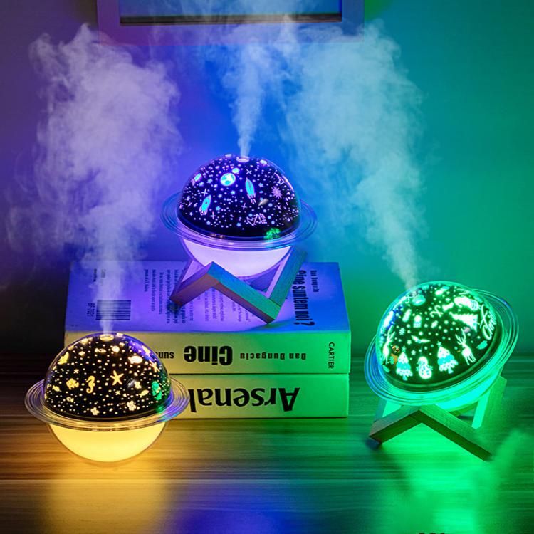 all in one place גאדג'טים New Humidifier Air for Home 250ml Mute Creative Stellar Projection Lamp Small USB Humidificador with LED Lamp Fogger Mist Maker
