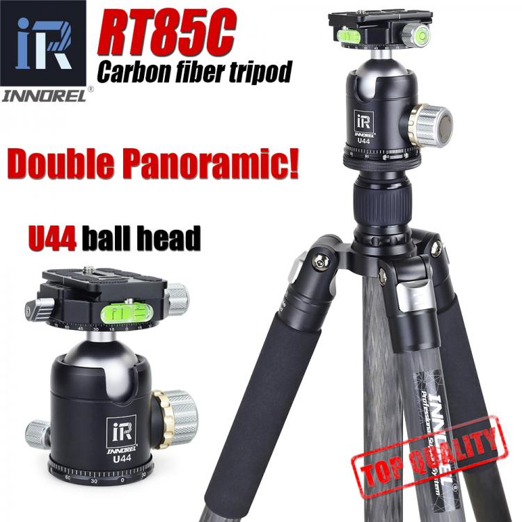 all in one place מצלמות ונלווים INNOREL RT85C Professional 10 layers carbon fiber tripod for digital DSLR camera heavy stand double panoramic ballhead Monopod