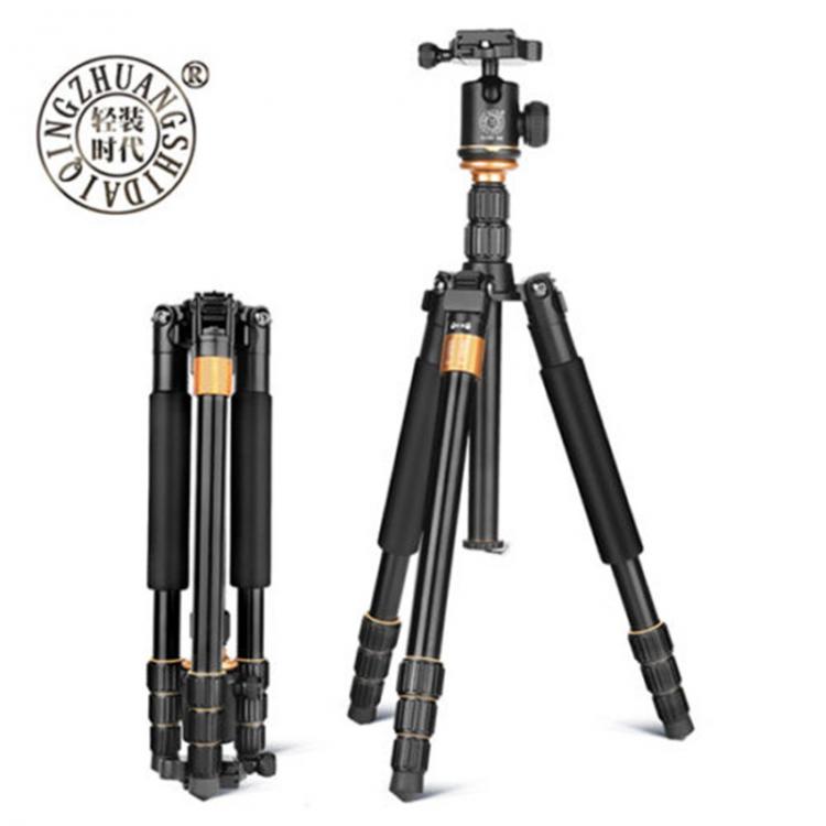 all in one place מצלמות ונלווים QZSD Q999s Portable Pro  Aluminum alloy Tripod Monopod & Ball Head Compact Travel for DSLR Camera Hot