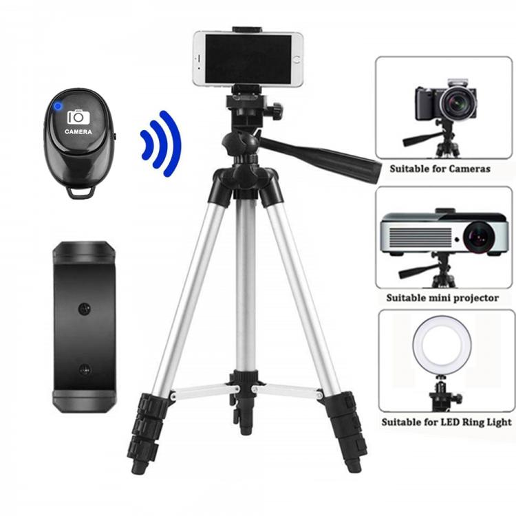 all in one place מצלמות ונלווים Tripod Bluetooth-compatible Remote Shutter Release For Camera Selfie Stick For Iphone Tripod For Phone Monopod Holder