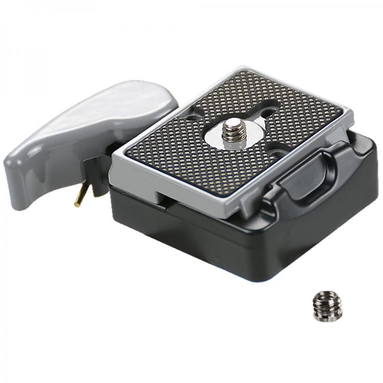 all in one place מצלמות ונלווים Quick Release Plate with QR Adapter and 1/4'' to 3/8'' Screw Adapter Compatible for manfrotto 200PL-14 Plate