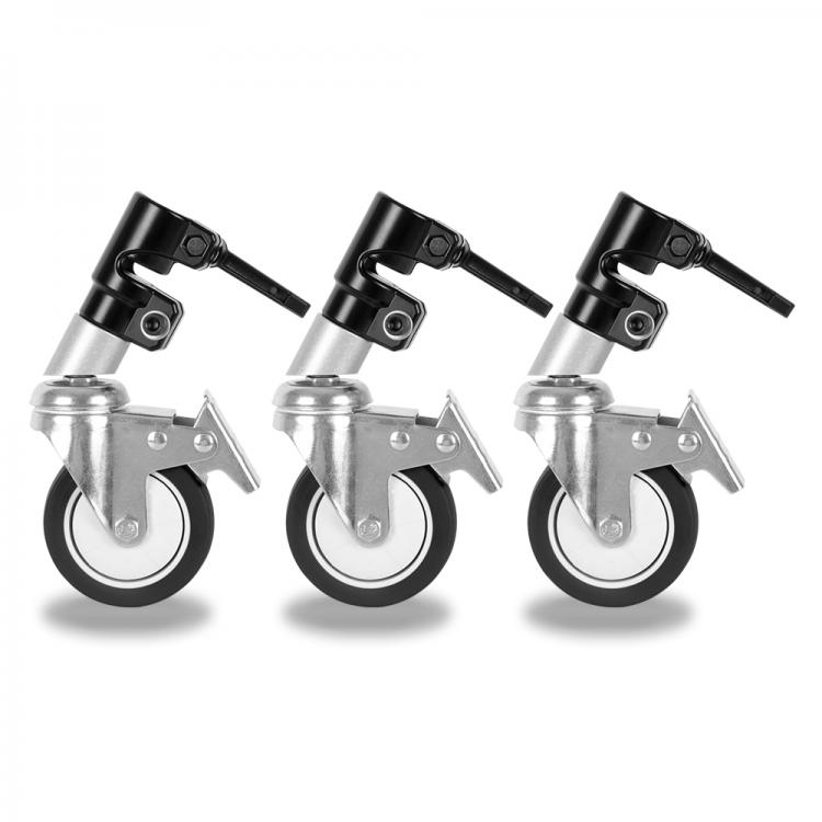 all in one place מצלמות ונלווים C Stand 3 Wheels Multi-function Professional Photography Studio Heavy Lighting Century Special Wheel Photography Accessories