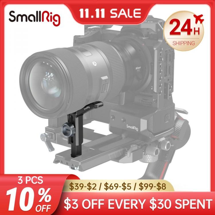 all in one place מצלמות ונלווים SMALLRIG Camera Extended Lens Support Bracket Height Adjustable Only for DJI RS 2 / RS2 Gimbal - 2850
