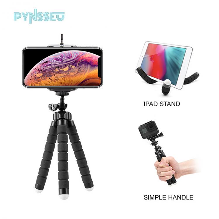 all in one place מצלמות ונלווים PYNSSEU Mini Tripods Flexible Sponge Octopus Tripod for Gopro Camera desktop Tripod for iPhone Samsung Smartphone clip