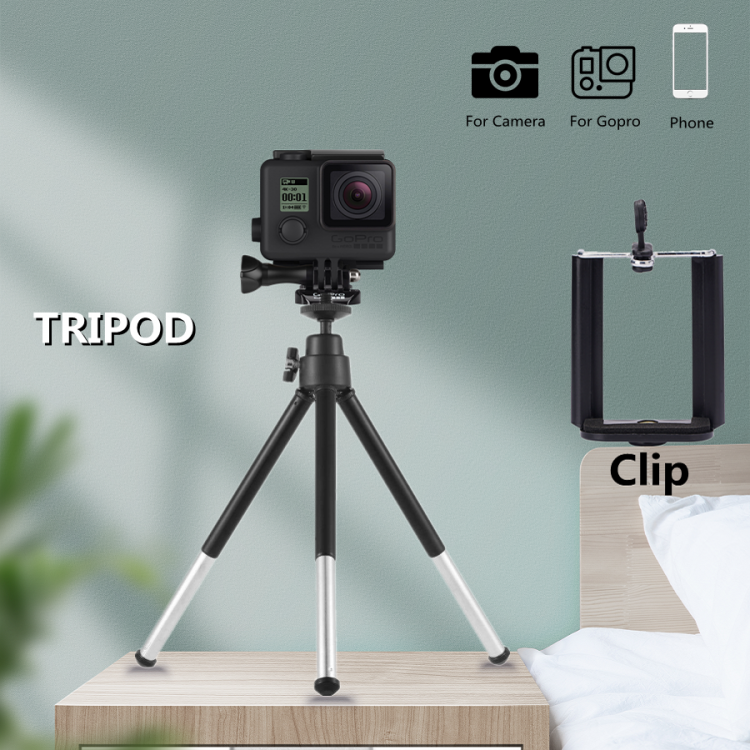 all in one place מצלמות ונלווים Roreta New 2 sections Extendable Mini Tripod for iPhone Samsung Xiaomi Huawei Phone Smartphone Tripod for Gopro 9 8 7 Camera