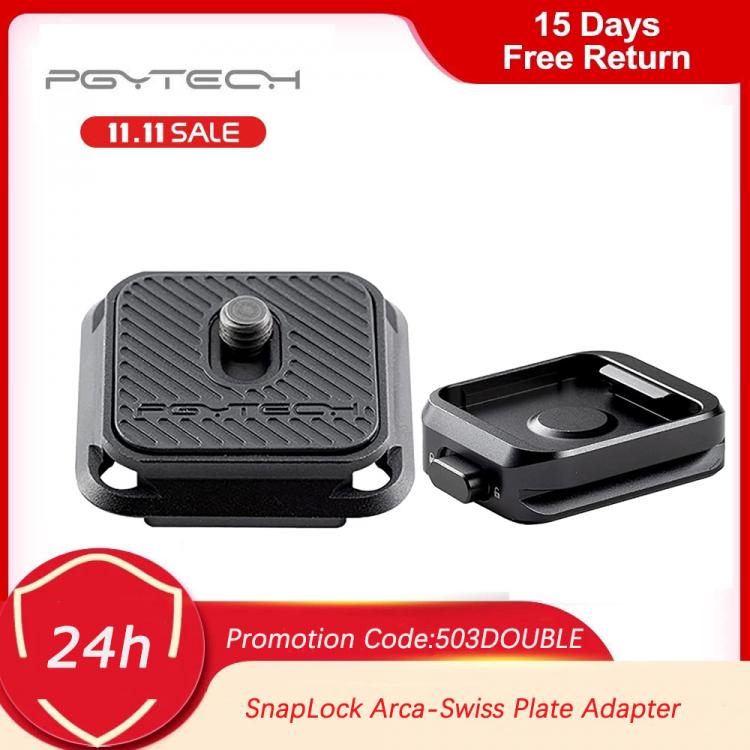 all in one place מצלמות ונלווים PGYTECH SnapLock Plate Adapter Arca-Swiss 1/4” and 3/8” threaded holes plate compatibl with gimbals plates tripods sliders
