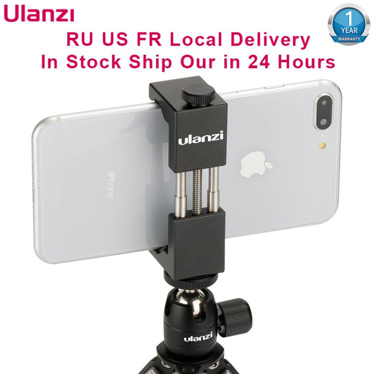 all in one place מצלמות ונלווים Ulanzi Universal ST-2S Vlog  Smartphone Tripod Mount  Aluminum Metal Phone Tripod Adapter Holder Stand for iPhone 11 Pro Max