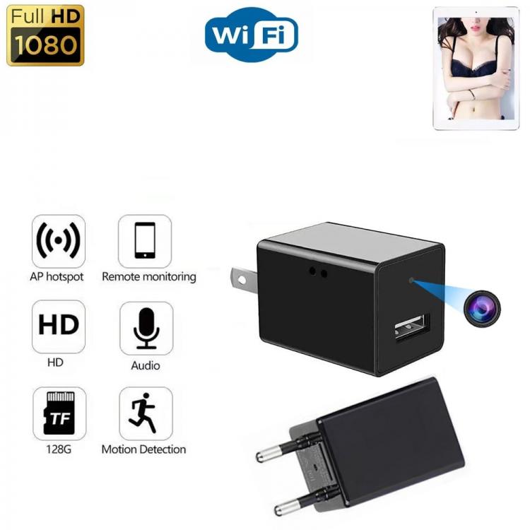 all in one place גאדג'טים Power Adapter EU/US Plug Wireless Wifi IP Camera 1080P HD Home Security Mini Camcorder With Micro USB Charging Port