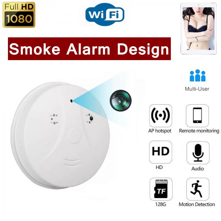 all in one place גאדג'טים Smoke Alarm Design 1080P Mini Camera with WiFi Wireless iP Camera Action Video Recorder Micro Cam Home Ceiling Surveillance