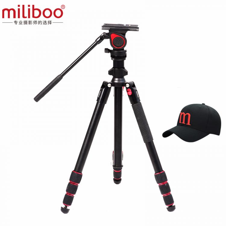 all in one place מצלמות ונלווים miliboo MUFA lightweight Tripod with 50mm Small Fluid Head Aluminum Portable Camera Stand Central Axial Inversion Macro Shoot