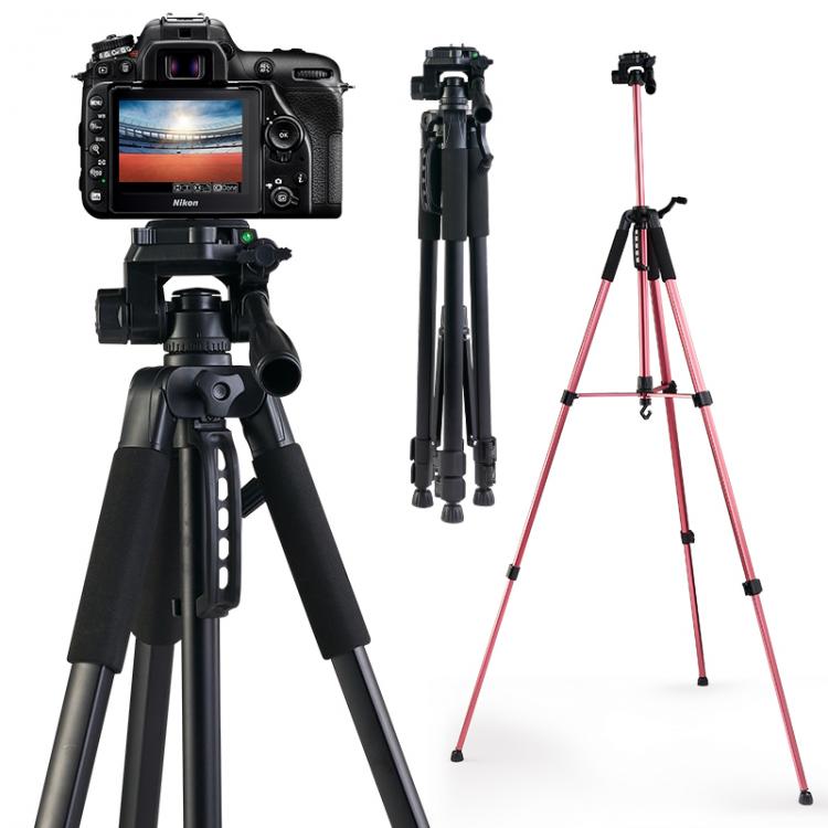 all in one place מצלמות ונלווים Camera Tripod Stand with Phone Holder & Carry Bag 170CM  Photography Travel Tripod For Canon/Nikon/Sony/DSLR Camera/Phone
