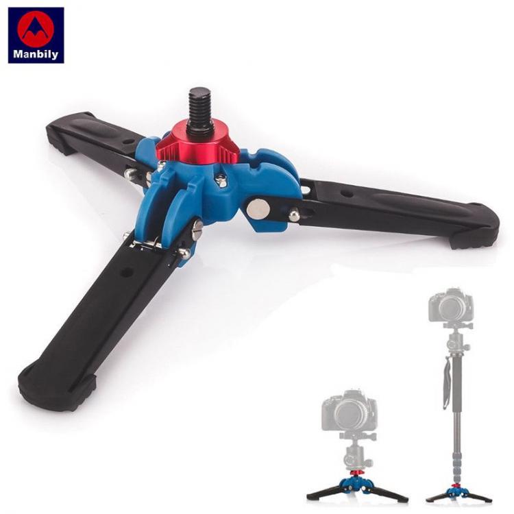 all in one place מצלמות ונלווים Manbily M-1 Hydraulic Universal Mini Three Feet Support Tripod Stand Base Monopod Stand for Monopod Ballhead with 3/8" screw