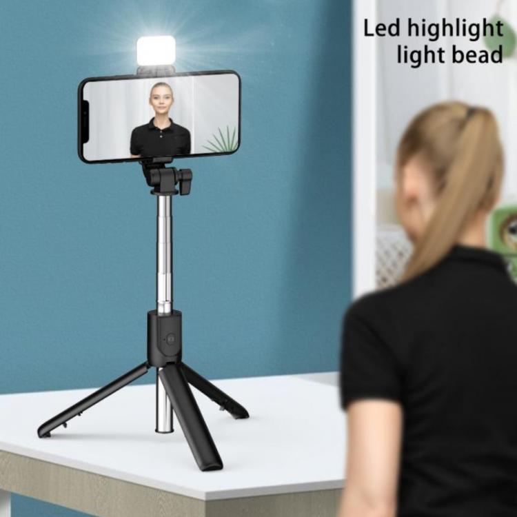 all in one place מצלמות ונלווים 680mm-1070mm Telescopic Selfie Stick Bluetooth Tripod Monopod Phone Holder With Fill Light Portable Live Bracket Holder