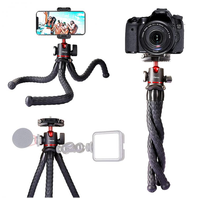 all in one place מצלמות ונלווים Ulanzi MT-33 Flexible Octopus Tripod for Phone Camera DSLR 2 in 1 Design Tripod With Phone Holder Side Cold Shoe 1/4'' S