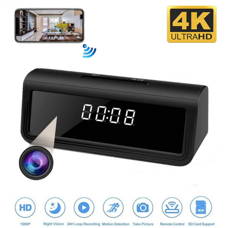 all in one place גאדג'טים HDlivecam Wifi Camera Secret Clock Micro Camera Recorder Security Night Vision Motion Detect Camcorder 4k HFD Micro Kamera Espia