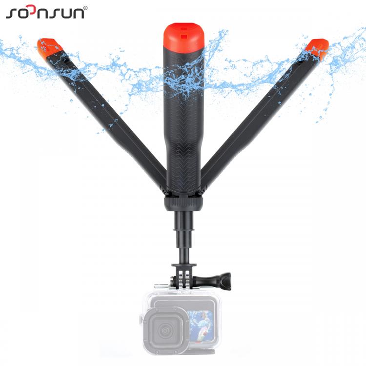 all in one place מצלמות ונלווים SOONSUN Floating Selfie Stick for GoPro Hero 10 9 8 7 6 5 DJI OSMO Action Camera Extendable Pole Monopod Hand Grip Tripod