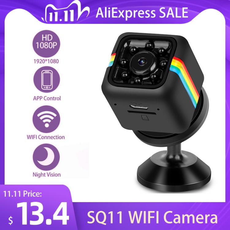 all in one place גאדג'טים WIFI SQ11 Pro Mini Camera HD 1080P Wireless Night Vision Camcorder DVR Micro Camera Sport Video Ultra Small Cam PK SQ12 SQ13