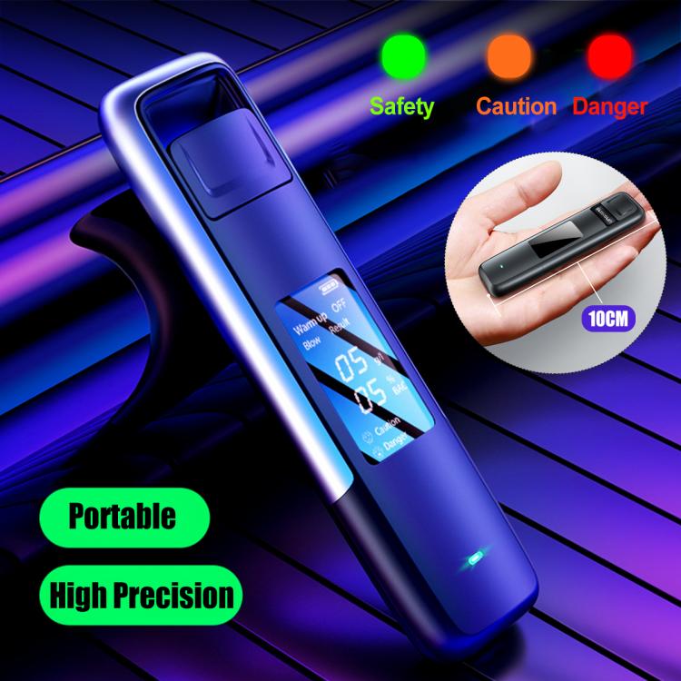 all in one place גאדג'טים Digital Alcohol Tester LCD Breathalyzer Test Tool USB ChargingHigh Accuracy Breath Alcohol Detector Non-Contact Blowing Type