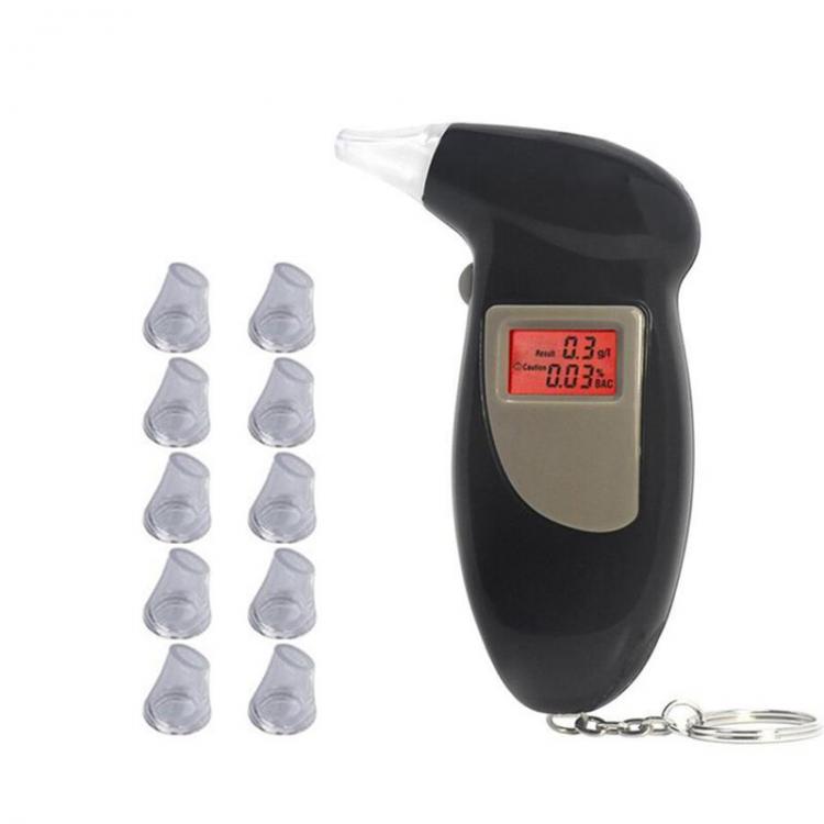 all in one place גאדג'טים 2018 Professional Alcohol Breath Tester Breathalyzer Analyzer Detector Test Keychain Breathalizer Breathalyser Device LCD Screen